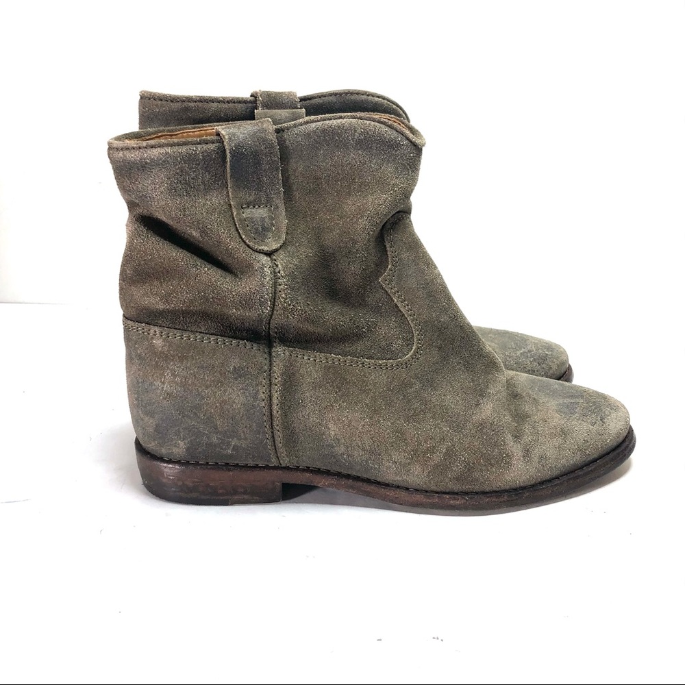 Isabel Marant Crisi suede ankle boots sz 38